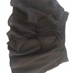 Black flowing shorts